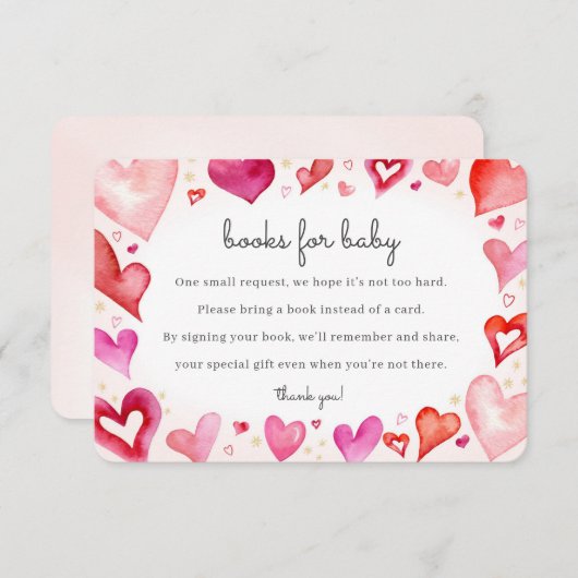 リトルスウィートブックベビーカード エンクロージャーカード (正面/裏面)