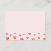 リトルスウィートベビーシャワーおむつラッフル エンクロージャーカード (裏面)