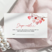 リトルスウィートベビーシャワーおむつラッフル エンクロージャーカード