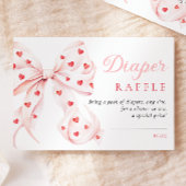 リトルスウィートベビーシャワーおむつラッフル エンクロージャーカード