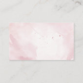 リトルスウィートベビーシャワーかわいいおむつラッフル エンクロージャーカード (裏面)