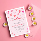 リトルスウィートベビーシャワーハート 招待状