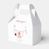 リトルスウィートベビーシャワーバレンタインカスタム フェイバーボックス (正面サイド)