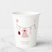 リトルスウィートベビーシャワーバレンタインカスタム 紙コップ (正面)