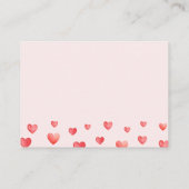 リトルスウィートベビーシャワーベビー エンクロージャーカード (裏面)