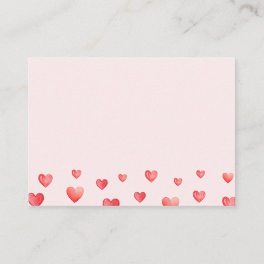 リトルスウィートベビーシャワーベビー エンクロージャーカード (裏面)