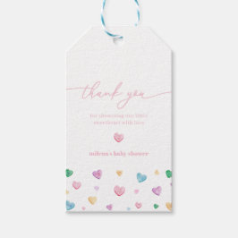 リトルスウィートベビーシャワーメッセージカード ギフトタグ