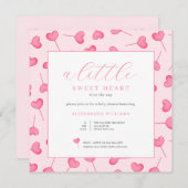 リトルスウィートベビーシャワー招待状 招待状 (正面/裏面)