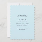 リトルスウィートボーイ赤ちゃんシャワー 招待状 (裏面)