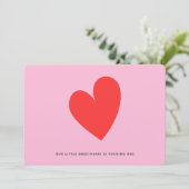 リトルスウィートミニマリスト女の子1st誕生日 招待状 (スタンド正面)