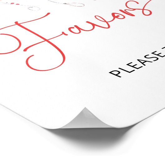 リトルスウィートレッドバレンタインの水色の好意 ポスター (角)