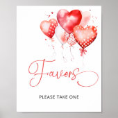 リトルスウィートレッドバレンタインの水色の好意 ポスター (正面)