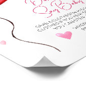 リトルスウィートレッドバレンタイン言わないベビー ポスター (角)