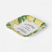 リトルスウィートレモンベビーシャワー ペーパープレート (傾斜あり)