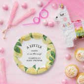リトルスウィートレモンベビーシャワー ペーパープレート (パーティー)
