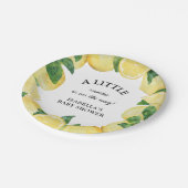 リトルスウィートレモンベビーシャワー ペーパープレート (アングル)