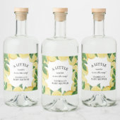 リトルスウィートレモンベビーシャワー リキュールボトルラベル (ボトル)