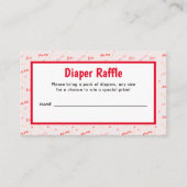 リトルスウィートヴァレンティーンズオムツラッフル エンクロージャーカード (正面)