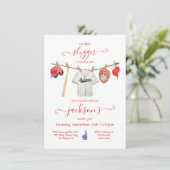 リトルスガーベースボールクロースレイン誕生日パーティー 招待状 (スタンド正面)