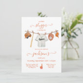 リトルスガーベースボールクロースレイン誕生日パーティー 招待状 (スタンド正面)