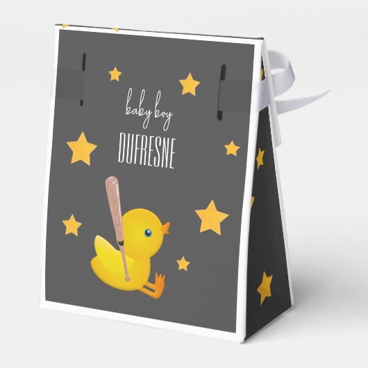 "リトルスガー"赤ちゃんシャワーのお気に入り フェイバーボックス (裏面サイド)