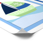 リトルスキッパー セイルボート 3枚セット アートプリント ポスター (角)