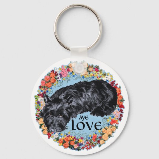 リトルスコッチオンタータンチェック キーホルダー (正面)