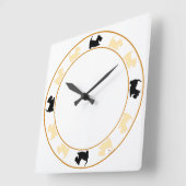 リトルスコッティズ時計 スクエア壁時計 (傾斜)