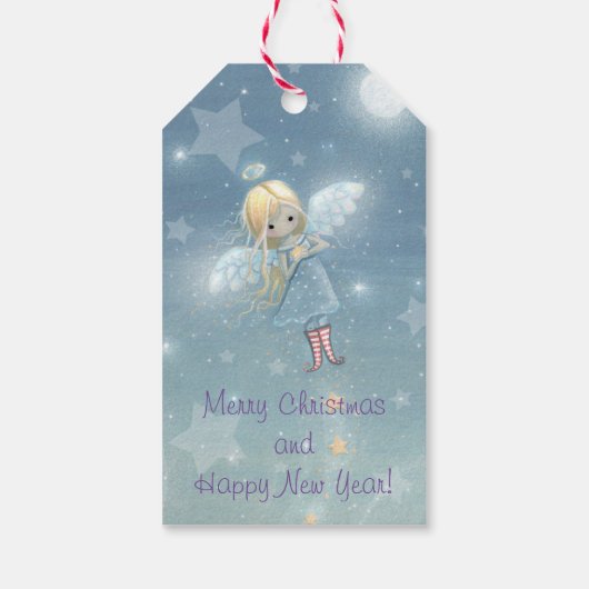 リトルスターエンジェルクリスマスギフトタグ ギフトタグ (裏面)