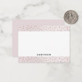 リトルスターズパーソナライズされたベージュノートカード ノートカード (正面/裏面インサイチュ)