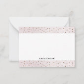 リトルスターズパーソナライズされたベージュノートカード ノートカード (正面)