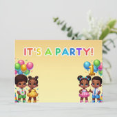 リトルスターズファースト誕生日バッシュ 招待状 (スタンド正面)