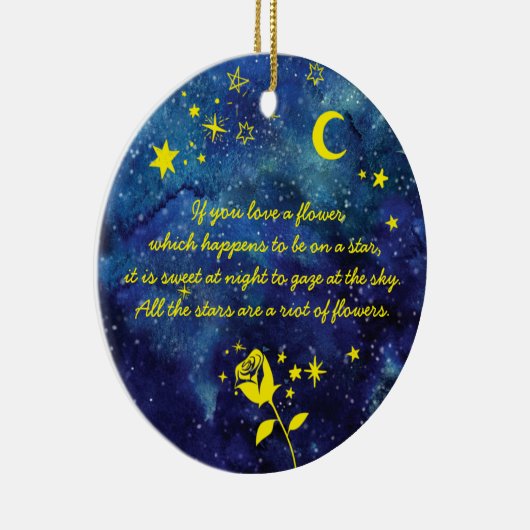 リトルスターパーソナライズされたズ&ネームオーナメント セラミックオーナメント (右)