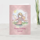 リトルスターフェアリーガールズ誕生日カード カード (正面)