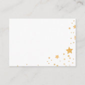 リトルスターブルー水彩本ベビー エンクロージャーカード (裏面)