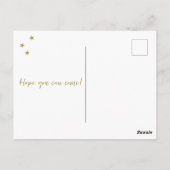 リトルスターベビーシャワー招待状はがき ポストカード (裏面)