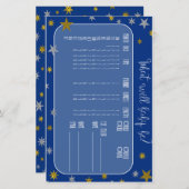 リトルスターベビープレディクター赤ちゃんシャワーゲーム (正面/裏面)