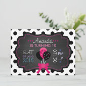 リトルスターレットチョークボード 招待状 (スタンド正面)