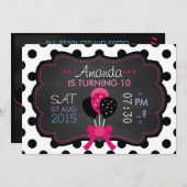 リトルスターレットチョークボード 招待状 (正面/裏面)