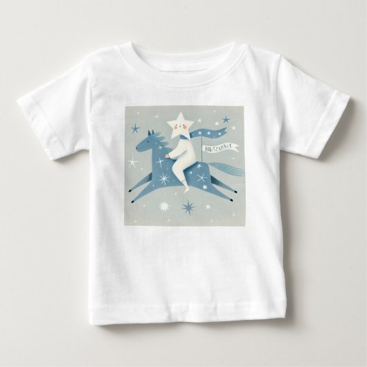 リトルスター子供部屋ベビー ベビーTシャツ (正面)