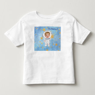 リトルスター宇宙飛行士の誕生日Tシャツ トドラーTシャツ
