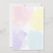 リトルスター ベビーシャワー 招待状 (裏面)