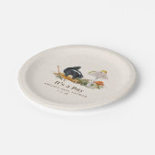 リトルスティンカーウッドランドスカンクボーイベビーシャワー ペーパープレート (アングル)