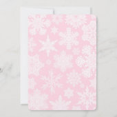 リトルスノーバニーウィンターバースデーパーティー招待状 招待状 (裏面)