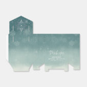 リトルスノーフレークブライダルシャワーサンキュー フェイバーボックス (折り畳みなし)