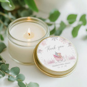 リトルスノーフレークベビーシャワーゲストのお願い ラウンドシール