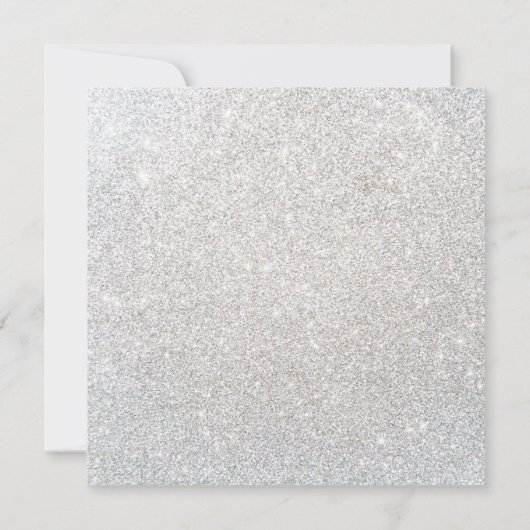 リトルスノーフレークベビーシャワー招待状 招待状 (裏面)