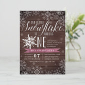 リトルスノーフレーク梅素朴ウッドファースト誕生日 招待状 (スタンド正面)