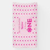 リトルスノーフレーク1歳の誕生日 横断幕 (縦)