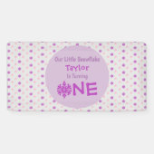 リトルスノーフレーク1歳の誕生日 横断幕 (横)